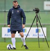 17 November 2014; Republic of Ireland assistant manager Roy Keane during squad training ahead of their side's international friendly match against the USA on Tuesday. Republic of Ireland Squad Training, Gannon Park, Malahide, Co. Dublin. Picture credit: David Maher / SPORTSFILE
