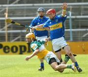 30 June 2007; Ger Oakley, Offaly, in action against Ryan O'Dwyer, Tipperary. Guinness All-Ireland Hurling Championship Qualifier, Group 1B, Round 1, Tipperary v Offaly, Semple Stadium, Thurles, Co. Tipperary. Photo by Sportsfile