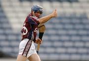30 June 2007; Damien Hayes, Galway, celebrates his side's second goal. Guinness All-Ireland Hurling Championship Qualifier, Laois v Galway, O'Moore Park, Portlaoise, Co. Laois. Picture credit: Pat Murphy / SPORTSFILE