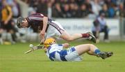 30 June 2007; Niall Healy, Galway, in action against Conor Dunne, Laois. Guinness All-Ireland Hurling Championship Qualifier, Laois v Galway, O'Moore Park, Portlaoise, Co. Laois. Picture credit: Pat Murphy / SPORTSFILE