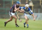 30 June 2007; Tommy Fitzgerald, Laois, in action against David Tierney, Galway. Guinness All-Ireland Hurling Championship Qualifier, Laois v Galway, O'Moore Park, Portlaoise, Co. Laois. Picture credit: Pat Murphy / SPORTSFILE