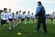 29 June 2007; Monaghan assistant manager Martin McElkennon puts the players through their paces during a training session in advance of the Bank of Ireland Ulster Final between Monaghan and Tyrone. GAA Training & Development Centre, Cloghan, Castleblayney, Co.Monaghan. Picture credit; Oliver McVeigh / SPORTSFILE