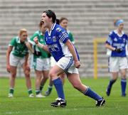 1 July 2007; Aisling Doonan, Cavan, celebrates after scoring a penalty. Ladies Ulster Intermediate Football Championship Final, Cavan v Fermanagh, St Tighearnach's Park, Clones. Picture credit: Oliver McVeigh / SPORTSFILE