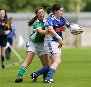 1 July 2007; Aisling Doonan, Cavan, in action against Aine McBrien, Fermanagh. Ladies Ulster Intermediate Football Championship Final, Cavan v Fermanagh, St Tighearnach's Park, Clones. Picture credit: Oliver McVeigh / SPORTSFILE