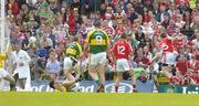 1 July 2007; Donncha O'Connor, 15, Cork, scores his side's only goal against Kerry. Bank of Ireland Munster Senior Football Championship Final, Kerry v Cork, Fitzgerald Stadium, Killarney, Co. Kerry. Picture credit: Brendan Moran / SPORTSFILE
