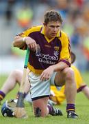 1 July 2007; A dejected Malachy Travers, Wexford, at the end of the game. Guinness Leinster Senior Hurling Championship Final, Kilkenny v Wexford, Croke Park, Dublin. Picture credit: David Maher / SPORTSFILE