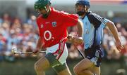 30 June 2007; Jerry O'Connor, Cork, in action against Declan Qualter, Dublin. Guinness All-Ireland Hurling Championship Qualifier, Group 1B, Round 1, Dublin v Cork, Parnell Park, Dublin. Picture credit: Stephen McCarthy / SPORTSFILE