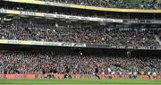 16 November 2014; Ian Madigan, Ireland, kicks for touch. Guinness Series, Ireland v Georgia, Aviva Stadium, Lansdowne Road, Dublin. Picture credit: Brendan Moran / SPORTSFILE