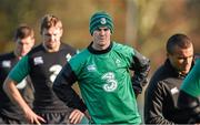 18 November 2014; Ireland's Jonathan Sexton during squad training ahead of their side's Guinness Series match against Australia on Saturday. Ireland Rugby Squad Training, Carton House, Maynooth, Co. Kildare. Picture credit: Barry Cregg / SPORTSFILE