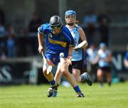 30 June 2007; Claire Grogan, Tipperary, in action against Andrea Fitzpatrick, Dublin. Gala All Ireland Senior Camogie Championship, O'Duffy Cup, Dublin v Tipperary, Parnell Park, Dublin. Picture credit: Ray McManus / SPORTSFILE