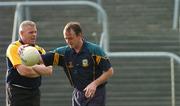 12 June 2007; Manager Colm Coyle, right, and Selector Tommy Dowd at Meath training in advance of the Bank of Ireland Leinster Senior Football Champoinship Replay against Dublin on Sunday. Pairc Tailteann, Navan, Co. Meath. Picture credit Paul Mohan / SPORTSFILE