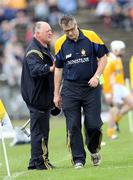 30 June 2007; Clare manager, Tony Considine, right, with Assistant manager, Pat O'Connor. Guinness All-Ireland Hurling Championship Qualifier, Group 1A, Round 1, Antrim v Clare, Casement Park, Belfast, Co. Antrim. Picture credit: Oliver McVeigh / SPORTSFILE