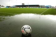 2 July 2007; The waterlogged pitch at United Park, which was to stage the game between Drogheda United and Galway United was postponed by referee Dave McKeon. eircom League Premier Division, Drogheda United v Galway United, United Park, Drogheda, Co.Louth. Picture credit: David Maher / SPORTSFILE