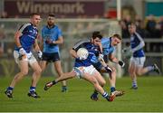 15 November 2014; Ryan McHugh, Ulster Allstars XV, in action against Davey Byrne, Dublin 2013 team. #GameForAnto, Ulster Allstars XV v Dublin 2013 team, Kingspan Stadium, Ravenhill Park, Belfast, Co. Antrim. Picture credit: Oliver McVeigh / SPORTSFILE