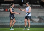 19 November 2014; Ireland's Pearce Hanley, left, and captain Michael Murphy during squad training ahead of their International Rules Series game against Australia on Saturday 22nd November. Ireland International Rules Squad Training, Paterson's Stadium, Subiaco, Perth, Australia. Picture credit: Ray McManus / SPORTSFILE