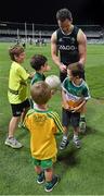 19 November 2014; Local children, of Irish descent, queue to have Michael Murphy sign their jerseys after squad training ahead of their International Rules Series game against Australia on Saturday 22nd November. Ireland International Rules Squad Training, Paterson's Stadium, Subiaco, Perth, Australia. Picture credit: Ray McManus / SPORTSFILE