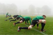 20 November 2014; Ireland's Dave Foley during squad training ahead of their side's Guinness Series match against Australia on Saturday. Ireland Rugby Squad Training, Carton House, Maynooth, Co. Kildare. Picture credit: Stephen McCarthy / SPORTSFILE
