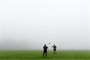 20 November 2014; Ireland's Jamie Heaslip, right, and skills coach Richie Murphy during squad training ahead of their side's Guinness Series match against Australia on Saturday. Ireland Rugby Squad Training, Carton House, Maynooth, Co. Kildare. Picture credit: Stephen McCarthy / SPORTSFILE