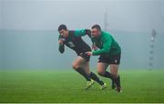 20 November 2014; Ireland's Dave Kilcoyne, right, and Felix Jones, left, during squad training ahead of their side's Guinness Series match against Australia on Saturday. Ireland Rugby Squad Training, Carton House, Maynooth, Co. Kildare. Picture credit: Stephen McCarthy / SPORTSFILE