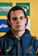 20 November 2014; Australia's Matt Toomua during a press conference ahead of their side's Guinness Series match against Ireland on Saturday. Australia Rugby Press Conference, Fitzpatricks Castle Hotel, Killiney, Co. Dublin. Picture credit: Matt Browne / SPORTSFILE
