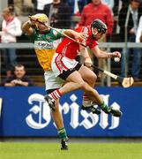 7 July 2007; Neill Ronan, Cork, in action against Ger Oakley, Offaly. Guinness All-Ireland Senior Hurling Championship Qualifier, Group 1B, Round 2, Cork v Offaly, Pairc Ui Chaoimh, Cork. Photo by Sportsfile