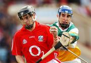 7 July 2007; Neill Ronan, Cork, in action against David Franks, Offaly. Guinness All-Ireland Senior Hurling Championship Qualifier, Group 1B, Round 2, Cork v Offaly, Pairc Ui Chaoimh, Cork. Photo by Sportsfile