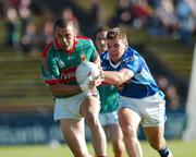 7 July 2007; Trevor Mortimer, Mayo, in action against Ray Cullivan, Cavan. Bank of Ireland All-Ireland Senior Football Championship Qualifier, Round 1, Mayo v Cavan, McHale Park, Castlebar, Co. Mayo. Picture credit: Ray McManus / SPORTSFILE