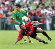 7 July 2007; Ronan Sexton, Down, in action against Peadar Byrne, Meath. Bank of Ireland All-Ireland Senior Football Championship Qualifier, Round 1, Down v Meath, Pairc Esler, Newry, Co. Down. Picture credit: Oliver McVeigh / SPORTSFILE
