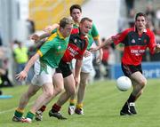 7 July 2007; Brendan Coulter, Down, in action against Kevin Reilly, Meath. Bank of Ireland All-Ireland Senior Football Championship Qualifier, Round 1, Down v Meath, Pairc Esler, Newry, Co. Down. Picture credit: Oliver McVeigh / SPORTSFILE