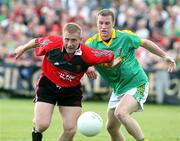 7 July 2007; Michael Walsh, Down, in action against Niall McKeague, Meath. Bank of Ireland All-Ireland Senior Football Championship Qualifier, Round 1, Down v Meath, Pairc Esler, Newry, Co. Down. Picture credit: Oliver McVeigh / SPORTSFILE