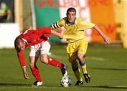 7 July 2007; Robert Bayly, Leeds United, in action against Glen Lacey, Shelbourne. Pre-season Friendly, Shelbourne v Leeds United, Tolka Park, Dublin. Picture credit: Brian Lawless / SPORTSFILE