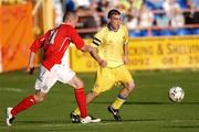 7 July 2007; Robert Bayly, Leeds United, in action against Glen Lacey, Shelbourne. Pre-season Friendly, Shelbourne v Leeds United, Tolka Park, Dublin. Picture credit: Brian Lawless / SPORTSFILE