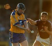 7 July 2007; Niall Gilligan, Clare, in action against Shane Kavanagh, Galway. Guinness All-Ireland Senior Hurling Championship Qualifier, Group 1A, Round 2, Clare v Galway, Cusack Park, Ennis, Co. Clare. Picture credit: Brendan Moran / SPORTSFILE