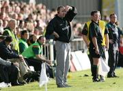 7 July 2007; Down manager, Ross Carr, stands on the sideline. Bank of Ireland All-Ireland Senior Football Championship Qualifier, Round 1, Down v Meath, Pairc Esler, Newry, Co. Down. Picture credit: Oliver McVeigh / SPORTSFILE