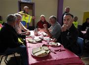 8 July 2007; 'Maors' enjoy the breakfast before the start of the day's games. Bank of Ireland Connacht Senior Football Championship Final, Galway v Sligo, Dr. Hyde Park, Roscommon. Picture credit: Ray McManus / SPORTSFILE