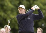 8 July 2007; Colin Montgomerie, Scotland, watches his tee shot from the 2nd tee box during the final round of the Smurfit Kappa European Open Golf Championsip. K Club, Straffan, Co. Kildare. Picture credit: Matt Browne / SPORTSFILE