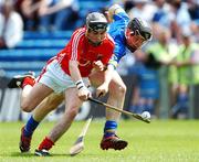 8 July 2007; Michael Bowles, Cork, in action against Darren O'Connor, Tipperary. ESB Munster Minor Hurling Championship Final, Cork v Tipperary, Semple Stadium, Thurles, Co. Tipperary. Photo by Sportsfile