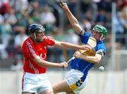8 July 2007; Robert White, Cork, in action against Noel McGrath, Tipperary. ESB Munster Minor Hurling Championship Final, Cork v Tipperary, Semple Stadium, Thurles, Co. Tipperary. Photo by Sportsfile