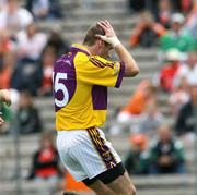 8 July 2007; Mattie Forde, Wexford, reacts to missing an open goal. Bank of Ireland All-Ireland Senior Football Championship Qualifier, Round 1, Fermanagh v Wexford, St Tighearnach's Park, Clones, Co. Monaghan. Picture credit: Oliver McVeigh / SPORTSFILE