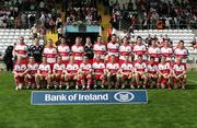 8 July 2007; The Derry squad. Bank of Ireland All-Ireland Senior Football Championship Qualifier, Round 1, Armagh v Derry, St Tighearnach's Park, Clones, Co. Monaghan. Picture credit: Oliver McVeigh / SPORTSFILE