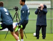 17 November 2014; Republic of Ireland video analyst Brian McCarthy, during squad training ahead of Tuesday's friendly match at home to the USA. Republic of Ireland Squad Training, Gannon Park, Malahide, Co. Dublin. Picture credit: David Maher / SPORTSFILE