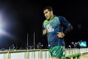21 November 2014; Mils Muliaina, Connacht, runs onto the  pitch to warm up ahead of the game. Guinness PRO12, Round 8, Connacht v Zebre. The Sportsground, Galway. Picture credit: Ramsey Cardy / SPORTSFILE