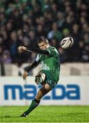 21 November 2014; Ian Porter, Connacht, kicks a penalty. Guinness PRO12, Round 8, Connacht v Zebre. The Sportsground, Galway. Picture credit: Ramsey Cardy / SPORTSFILE