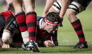 21 November 2014; Robin Copeland, Munster, goes over for his side's first try. Guinness PRO12, Round 8, Newport Gwent Dragons v Munster, Rodney Parade, Newport, Wales. Picture credit: Steve Pope / SPORTSFILE