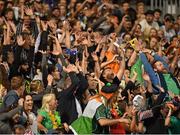 22 November 2014; Supporters of both sides during a 'Mexican wave'. Virgin Australia International Rules Series, Australia v Ireland. Paterson's Stadium, Perth, Australia. Picture credit: Ray McManus / SPORTSFILE