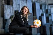 22 November 2014; Republic of Ireland Women’s National Team striker and 2014 FIFA Puskás Award nominee, Stephanie Roche, pictured, was in Dublin City Centre today to challenge members of the public to a penalty shoot-out competition in association with Continental Tyres, proud supporters of women’s football in Ireland. Stephanie’s goal is one of ten shortlisted for the 2014 FIFA Goal of the year. Stephanie is the only female player on the short list which includes goals from well know football stars, Diego Costa, Zlatan Ibrahimovic and Robin van Persie among others. First round voting for the FIFA Puskás Award continues until December 1 and further details are available at www.fifa.com/puskas. Picture credit: Ramsey Cardy / SPORTSFILE