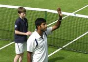 7 July 2007; Rohan Bopanna, India, waves to the crowd after defeating Martin Pedersen, Denmark. Shelbourne Men's Irish Open Tennis Championship, Men's Singles Final, Rohan Bopanna.v.Martin Pedersen, Fitzwilliam Lawn Tennis Club, Donnybrook, Dublin. Picture credit: Ray Lohan / SPORTSFILE