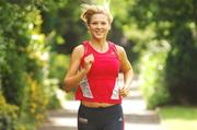 9 July 2007; Model Sarah McGovern encourages people from around the country to take part in the adidas Irish Runner 5 Mile Challenge, the first of the adidas 'Impossible Is Nothing Race Series', which takes place this Saturday 14th July at 10am in the Phoenix Park. Ely Place, Dublin. Photo by Sportsfile