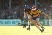 7 July 2007; Damien Hayes, Galway, in action against Kevin Dilleen, Clare. Guinness All-Ireland Senior Hurling Championship Qualifier, Group 1A, Round 2, Clare v Galway, Cusack Park, Ennis, Co. Clare. Picture credit: Brendan Moran / SPORTSFILE