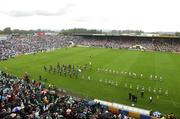 8 July 2007; The Waterford and Limerick teams march behind the Artane Band before the game. Guinness Munster Senior Hurling Championship Final, Waterford v Limerick, Semple Stadium, Thurles, Co. Tipperary. Picture credit: Brendan Moran / SPORTSFILE